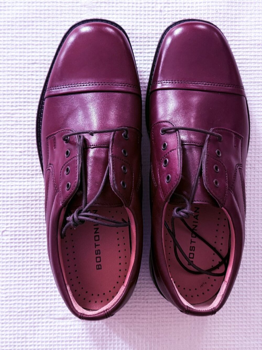 Bostonian 22712 Men’s Brown Leather Cap Toe Oxford Dress Shoes – Size 7M